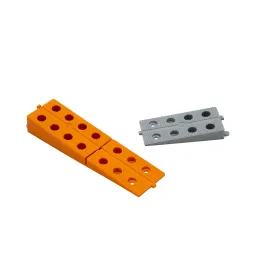 Seau de 50 cales crantées 90 mm et 30 cales crantées 170 mm