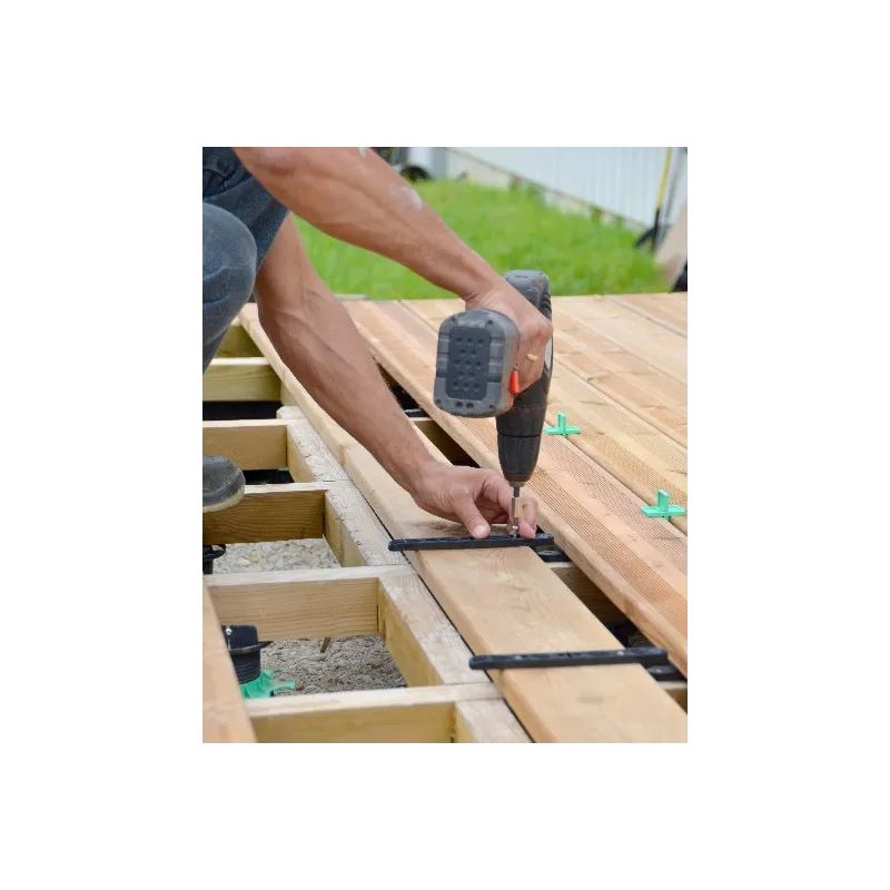 Fixation invisible pour lame de terrasse en bois FIXEGO Jouplast