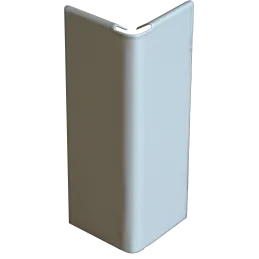 Jonction angle sortant pour profilé clipsable Laqué Gris Aluminium