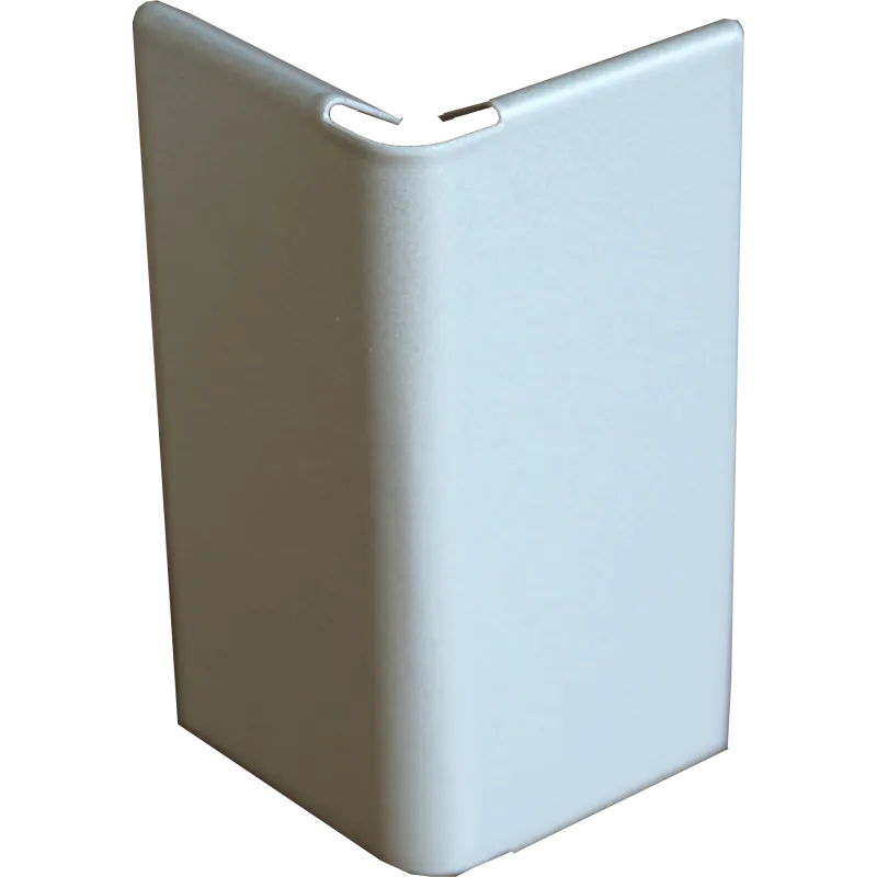Jonction angle sortant pour profilé clipsable Laqué Gris Aluminium