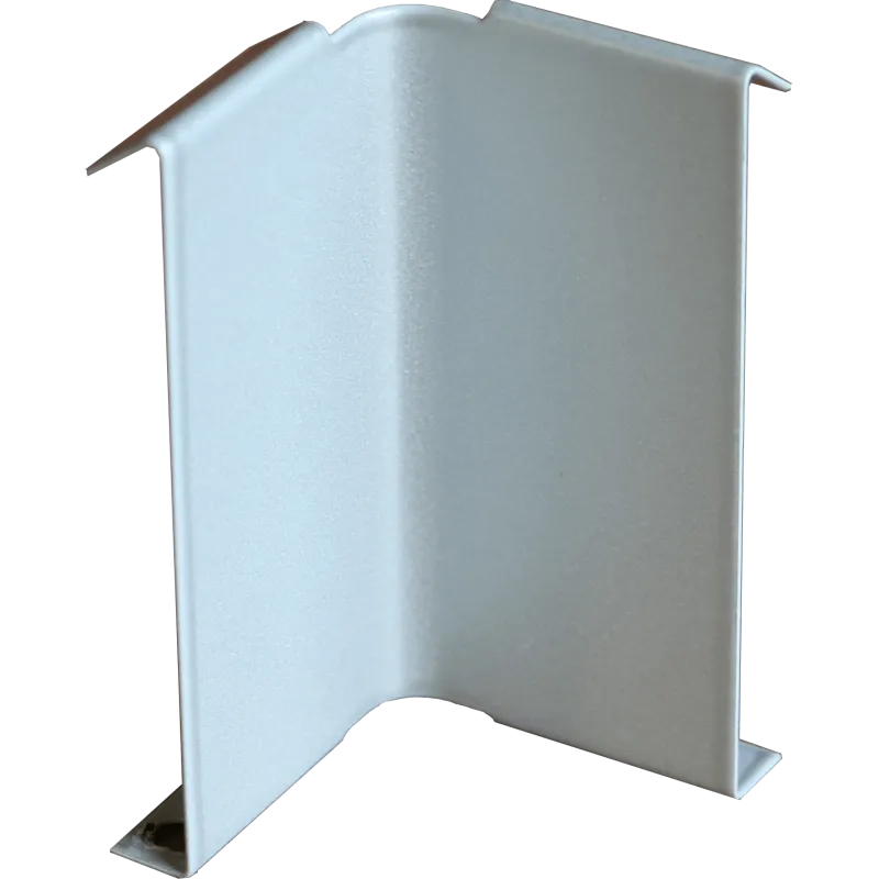 Jonction angle rentrant pour profilé clipsable Laqué Gris Aluminium