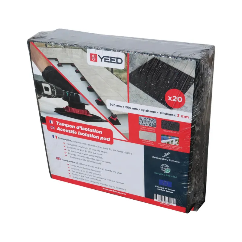 Tampons d’isolation 3 mm – YEED ( ex Rinno)