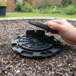 Soporte fijo para viguetas de terraza 10 mm - JOUPLAST