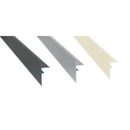 Profilé de finition clipsable - Laqué gris aluminium