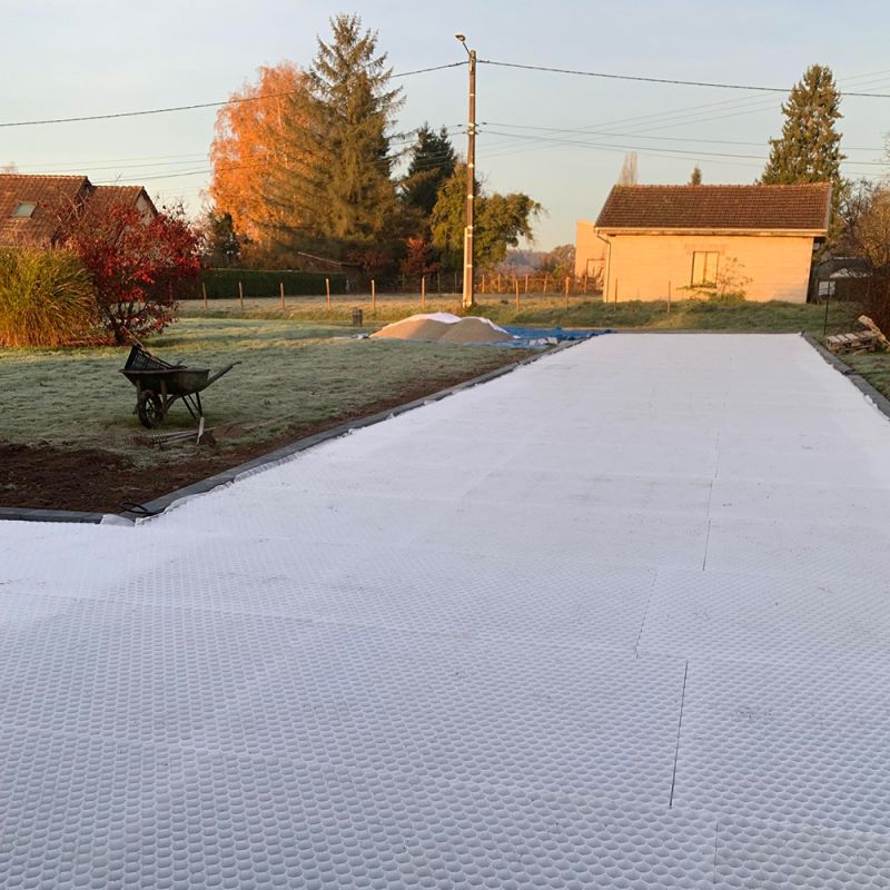 Stabilisateur de gravier 1,92 m² - Blanc - 120 X 160 X 4 cmBlanc - EASYSTAB