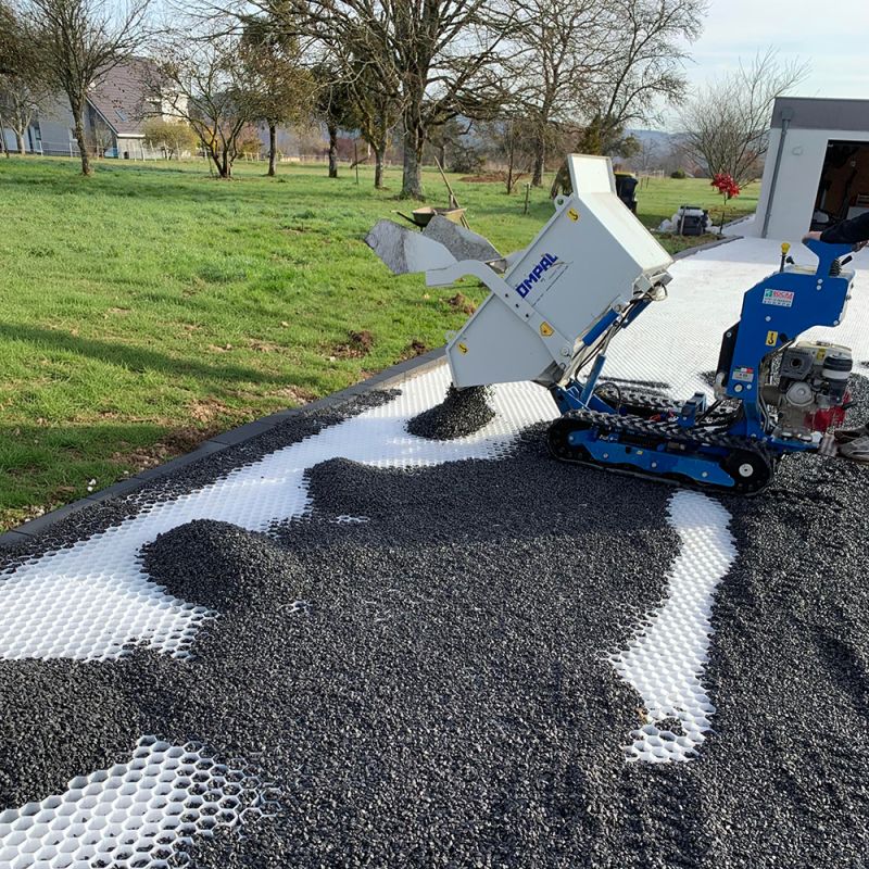 Stabilisateur de gravier 0,96 m² - Blanc - 120 X 80 X 3 cm Blanc - EASYSTAB