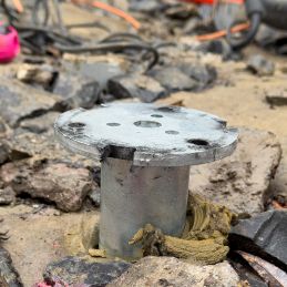 1500 mm Pfahl aus verzinktem Stahl