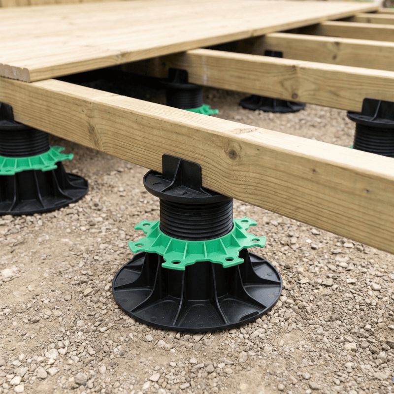 Plot terrasse pour lambourde réglable 80/140 mm JOUPLAST