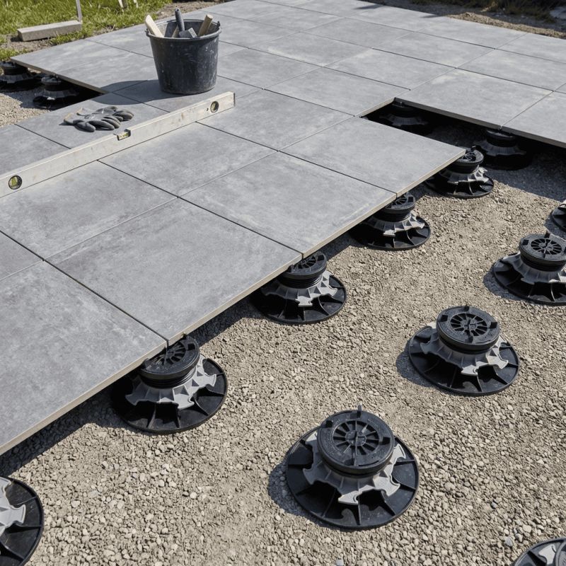 Plot autonivelant 65-95mm Jouplast - Terrasse dalle ou caillebotis