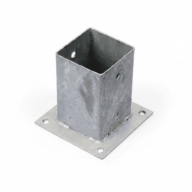 Platine pour poteau bois - 90x90mm