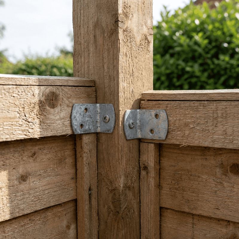 Equerre en inox pour panneau bois (Lot de 4)