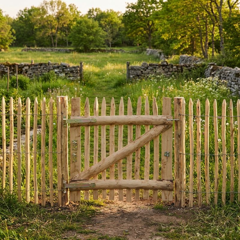 Portillon châtaignier - Passage 1m